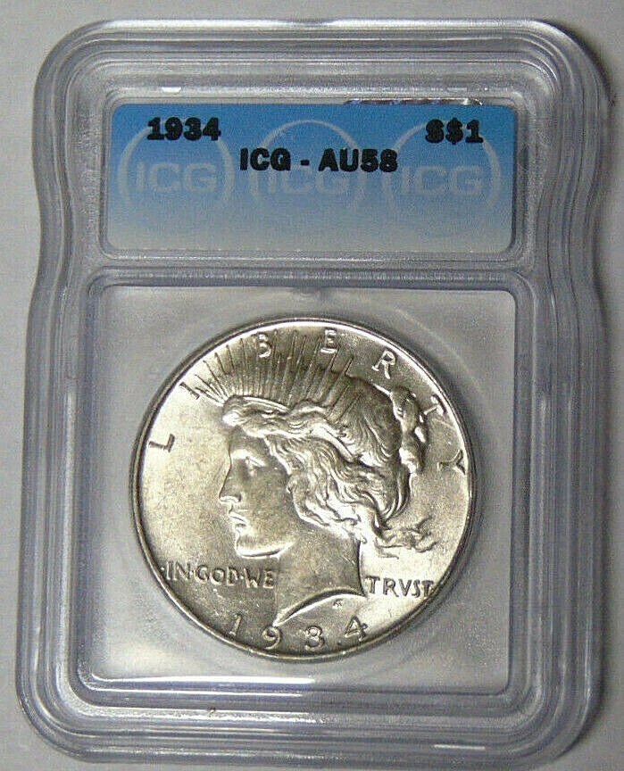 1934 S ピースダラー Silver ICG 1934 Year Peace Dollars (1921-1935) for sale | eBay