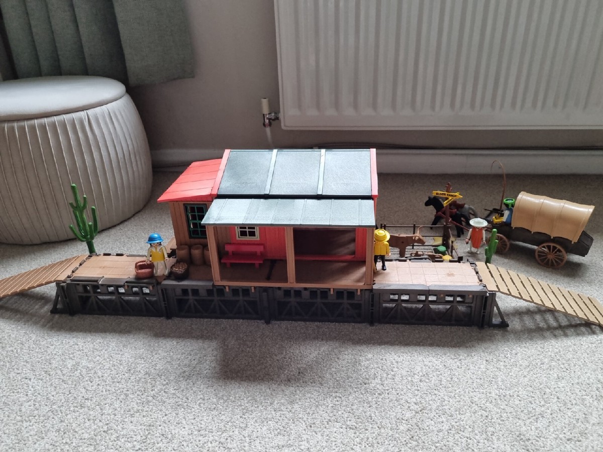 PLAYMOBIL 4305 GARE marchandise + boite + notice EUR 106,00 - FR