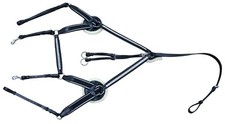 New Martingale Breastplate 5 Point,Quality luxurious Leather,Hand Made.Crystals.