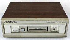 Vintage Soundesign 0407 Stereo Cassette Play Deck Woodgrain Tested Working