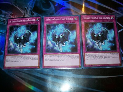 3x The Phantom Knights of Shade Brigandine 1st Ed Common SDBT-EN035 Yu-Gi-Oh!
