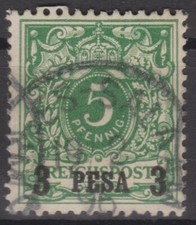 === Dt. Kolonie OSTAFRIKA Mi. 2I gest. "Dar-Es-Salaam", Kat. 60&euro; ===