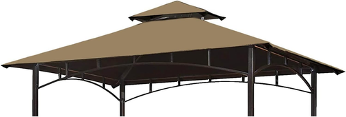 Grill Gazebo Replacement Canopy Top - Wonwon 5X8 Gazebo Roof Double Tiered - Picture 10 of 12