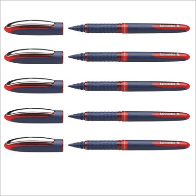 Tintenroller Schneider Tintenroller One Business - 5er-Set rot