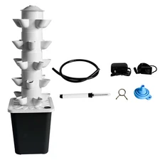 25-pots Vertical Garden Planter Smart Garden Kit with Pump Movable Water Tank