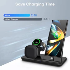 3In1 USB-C Fast Charger Charging Station Dock For Samsung Galaxy Watch 7 S25 S24