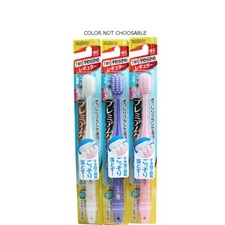  3pcs JP EBISU PREMIUM TOOTHBRUSH INTERDENT PLUS REGULAR-WIDE HEAD SOFT B-8082S