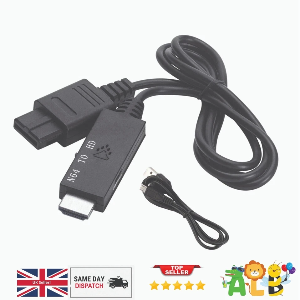 Gamecube To HDMI Converter HD Link Cable Adapter for N64 SNES NGC 720p/1080P - Image 2 of 4