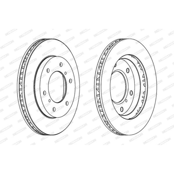 Ferodo Bremsscheiben Vorne Ø290 Mm BelüFtet FüR Mitsubishi Pajero Iv V8_W V9_W-image