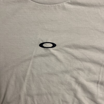 ⁠OAKLEY Long Sleeve Shirt White Y2K S⁠ Oakley Software Long Sleeve Shirt - Oakley S Logo Opium Balenciaga