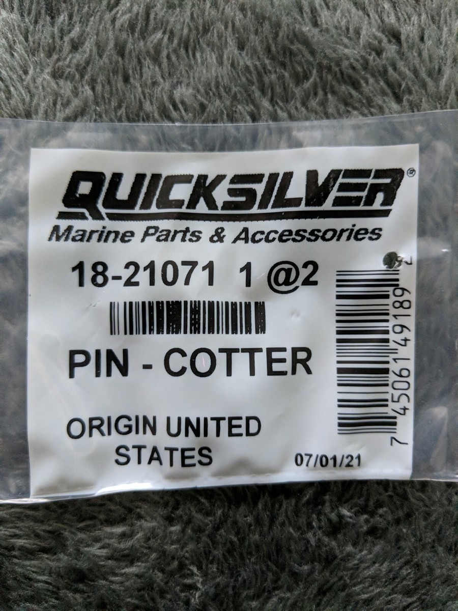 2 New Mercury Mercruiser Quicksilver OEM 18-21071 Cotter Pin. Lot
