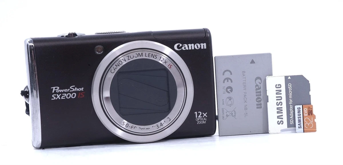 Canon PowerShot PowerShot SX200 IS 12.1MP Digital Camera - Free Shipping