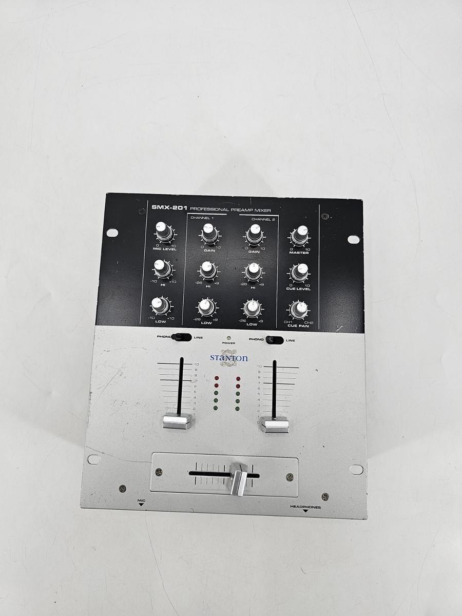 STANTON SMX-201 2-Channel Preamp Pro DJ Mixer Silver Used | eBay