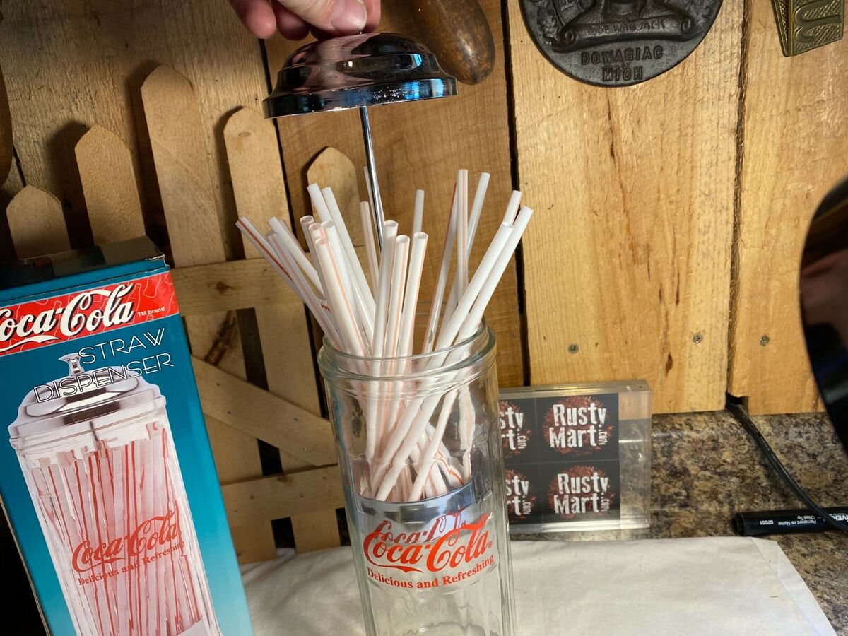 希少 コカコーラ 箱付き STRAW DISPENSER 1992 希少 コカコーラ 箱付き STRAW DISPENSER 1992 Vintage 1992