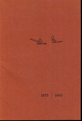 Golo MANN ERINNERUNGEN AN MEINEN VATER THOMAS MANN EA Inter-Nationes, Bonn 1965 