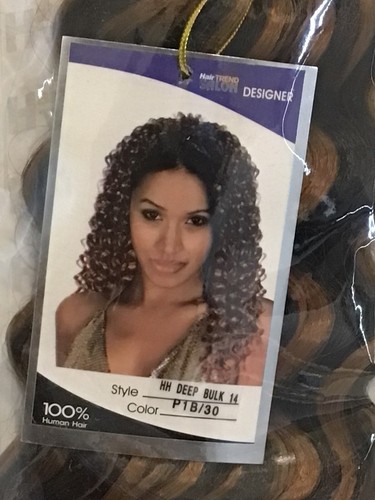 Hair Trend Salon Designer French HH Deep Bulk 14” Feels Like Remi U Choose Color - Picture 5 of 13