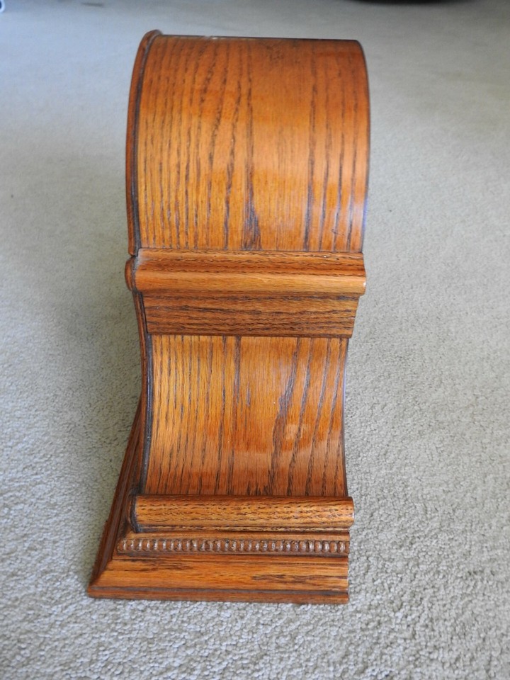 Howard Miller Hillsborough Quartz Mantel Clock 630152 Dual Chime Oak