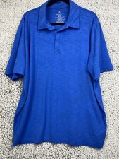 Blue Polo shirt short sleeve men's size 2XL