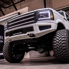 Alpharex -black Luxx Led Headlights For 1992-1996 Ford F150 F250 F350 Bronco Alpharex -black Luxx Led Headlights For 1992-1996 Ford F150 F250 F350 Bronco