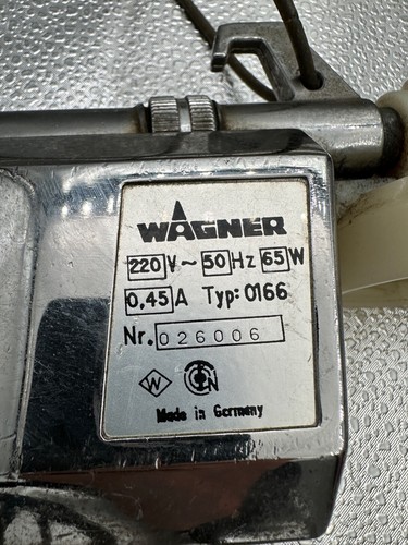Wagner Spray Gun / Type: 0166 / 220V-50Hz-65W / Good Condition - Picture 2 of 5