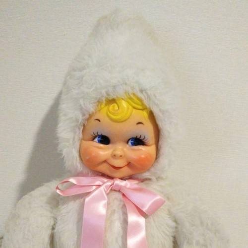 Rushton Snow Baby Rubber Face Stuffed 