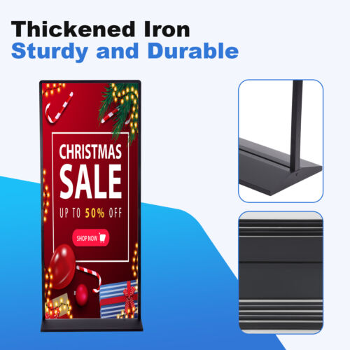 70in Duals Sided Poster Board Display Stand Floor Pedestal Frame Sign Frame NEW - Picture 6 of 10