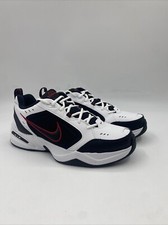 Nike Air Monarch IV 4 White Black Red Sneakers 415445-101 Men's Sizes 13-15