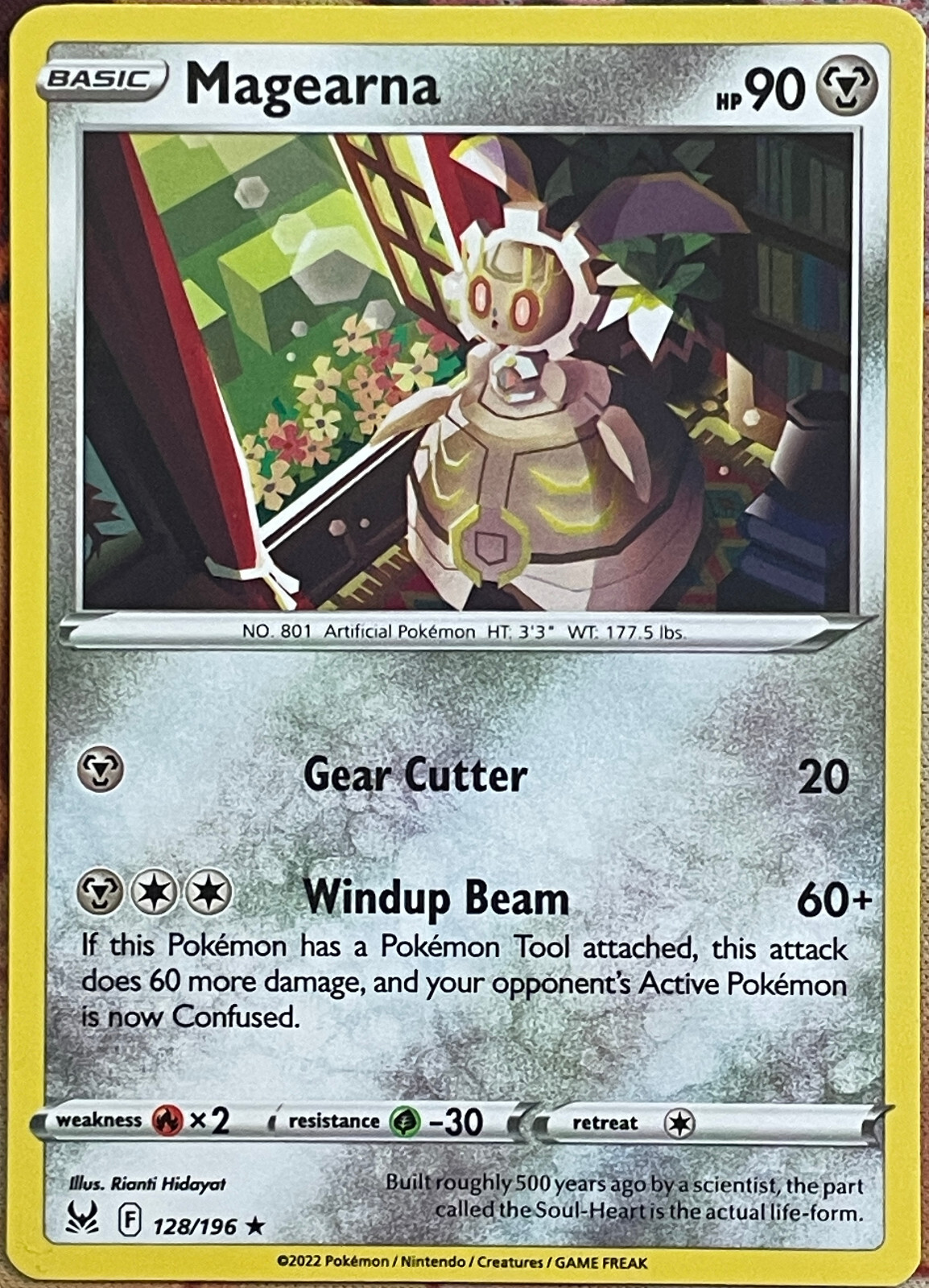 Magearna Rare - 128/196 - Lost Origin Pokemon 2022