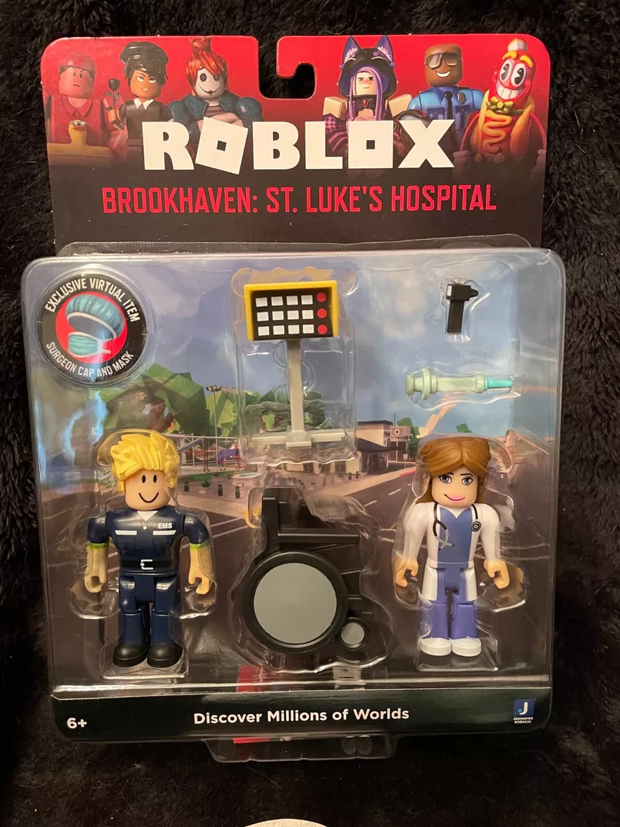 Roblox Brookhave St. Luke's Hospital Figure Pack [Includes Exclusive  Virtual Item] 