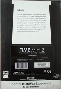 Speakercraft Time Mini 2 2 5 Motorized In Ceiling Speaker Each