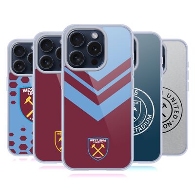 WEST HAM UNITED FC CREST GRAFIKEN GELHÜLLE KOMPATIBEL MIT APPLE iPHONE & MAGSAFE