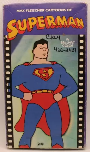 Max Fleischer's Superman VHS 1985 1940s Animated Serial Superhero Cartoons