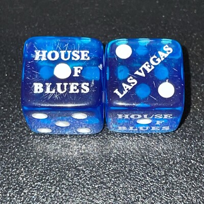 House Of Blues Las Vegas Vintage Pair Of Dice Gambling Gaming