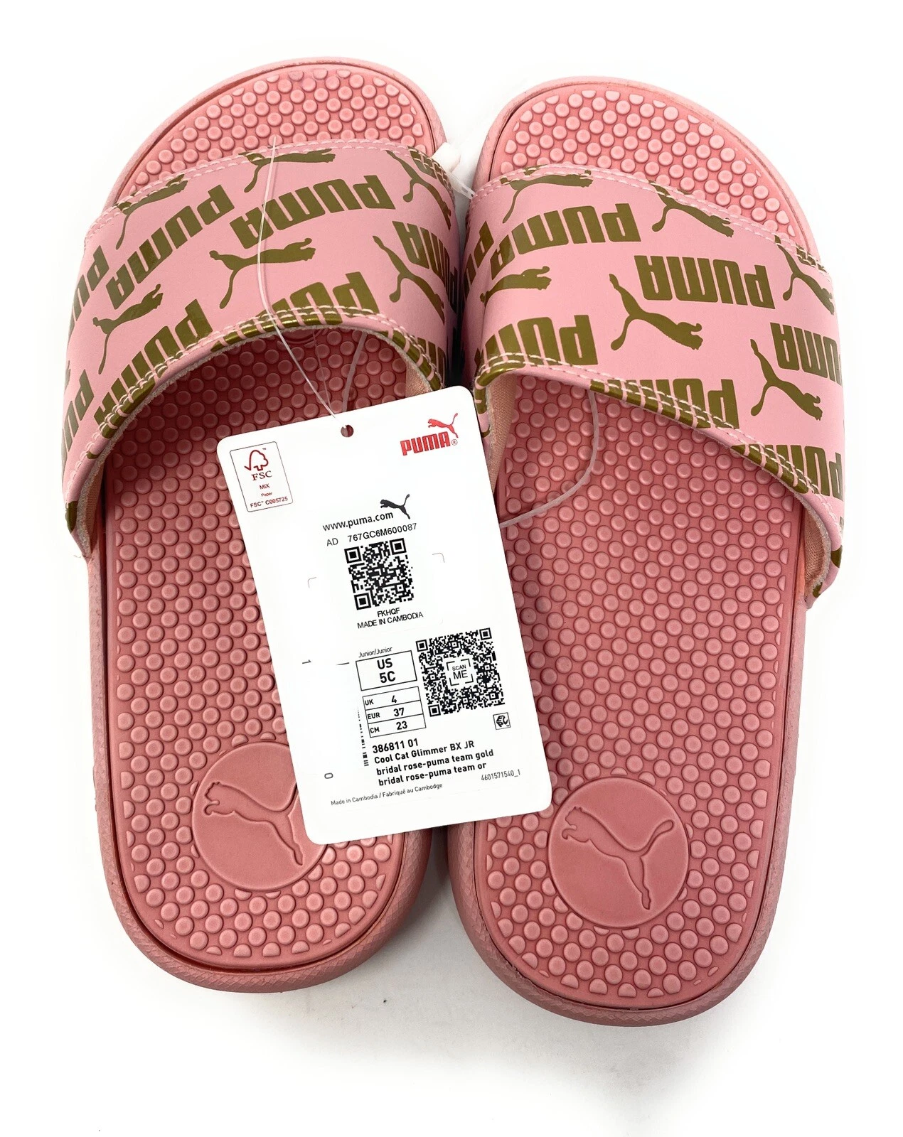 Sandali donna PUMA Cool Cat 2.0 oro rosa taglia 5