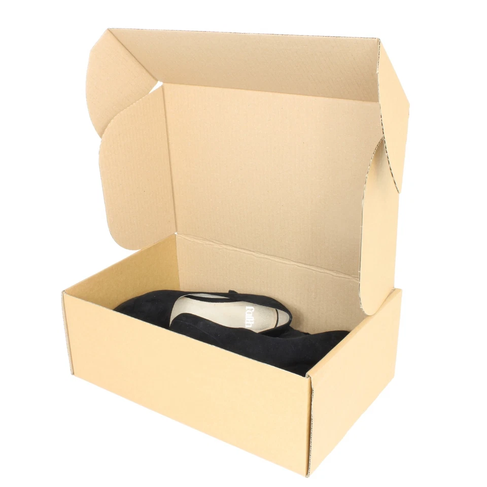 Brown Cardboard Shoe Boxes For Mailing, Shipping, Storage | Shoe Boxes Cardboard - Image 3 of 4