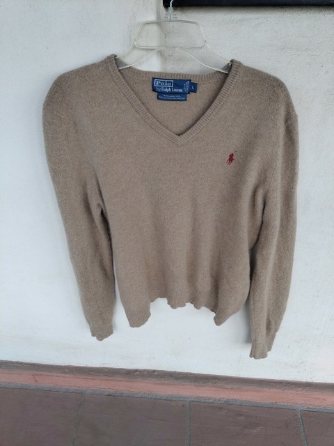 ralph lauren lambswool v neck sweater