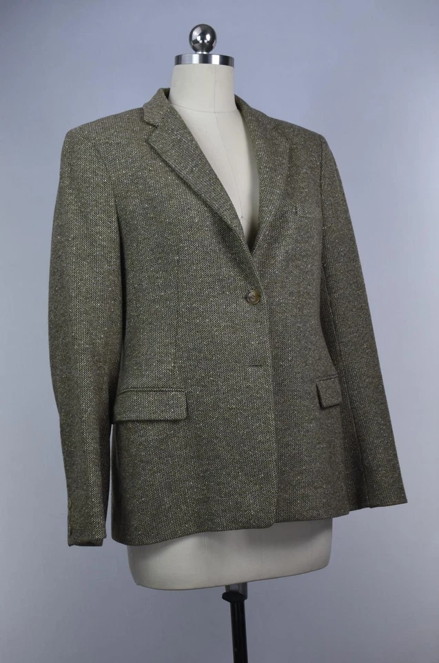 Chaqueta Abrigo Deportivo Luciano Barbera Para Mujer Lana Cachemira Tejido 46 - XS COMO NUEVA $$$$ Foto 3 de 4