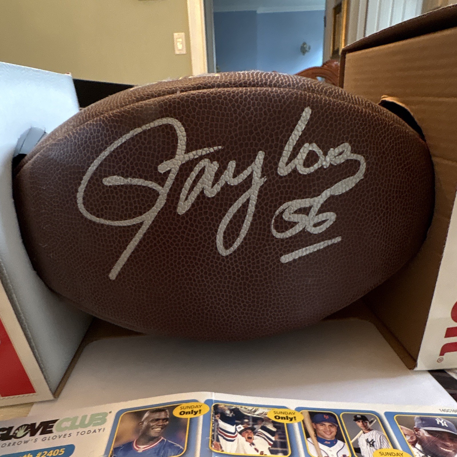 Lawrence Taylor New York Giants Signed Football - Greater NY 2014