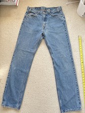 Vintage 90s Levis 505 Straight Leg Orange Tag Actual Sz 32