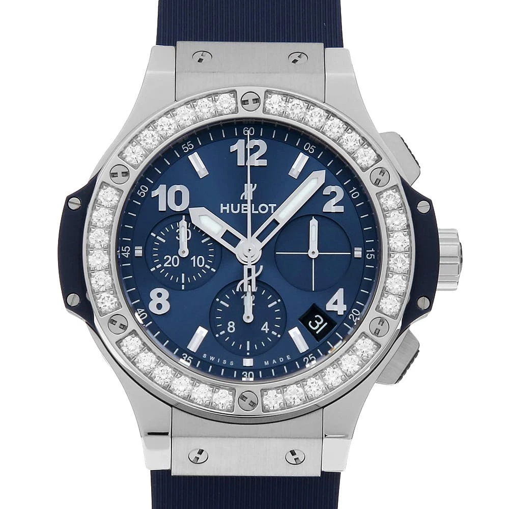 Hublot — HUBLOT Big Bang Steel Blue Diamond 341.SX.7170.LR.1204 second hand mens