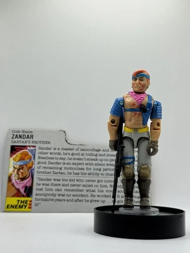 Hasbro 1986 GI Joe Cobra Zandar 3.75" Action Figure - #5069