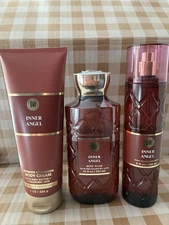BATH AND BODY WORKS INNER ANGEL BODY CREAM, BODY WASH AND FRAG MIST