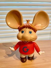 Topo Gigio Soft Vinyl Doll Toy Figure Maria Perego Mouse Anime Rare Vintage Used