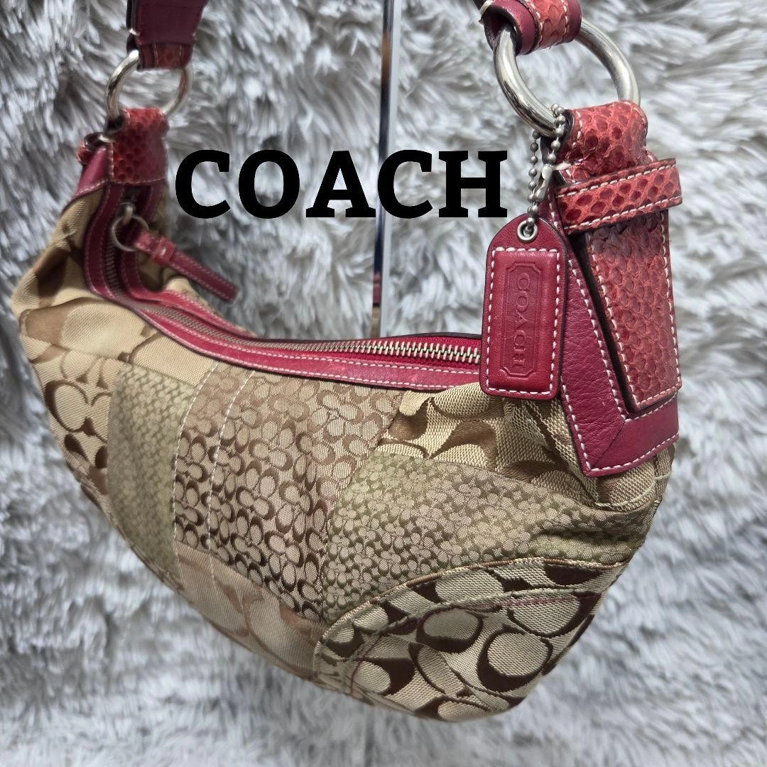 Coach Patchwork Shoulder Bag Large Bags & Handbags for Women for