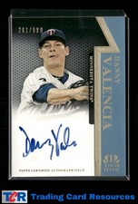 2011 Topps Tier One #OR-DV Danny Valencia On The Rise Autographs #/999