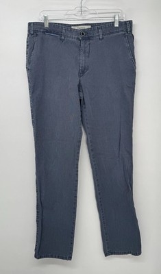 Atelier Gardeur Pants Mens 34x31 Blue Fine Corduroy Straight Leg Trousers Casual