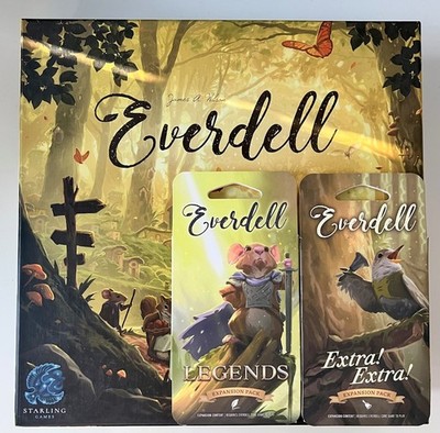 Everdell Brettspiel + seltene Legenden & Extra! Extra! erweiterungen