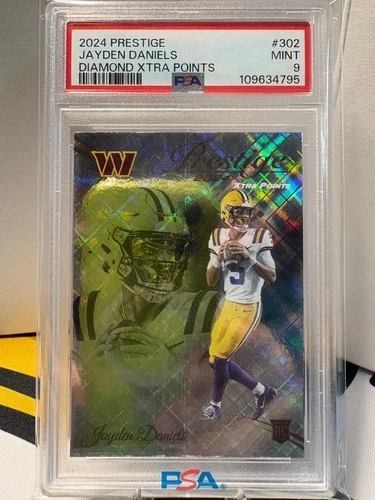 2024 Panini Prestige - Rookies Jayden Daniels Xtra Points Diamond (RC) PSA 9