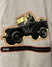 Vintage USA Made JEEP Men’s XXL T Shirt- Large Military Back Graphic NEW RARE