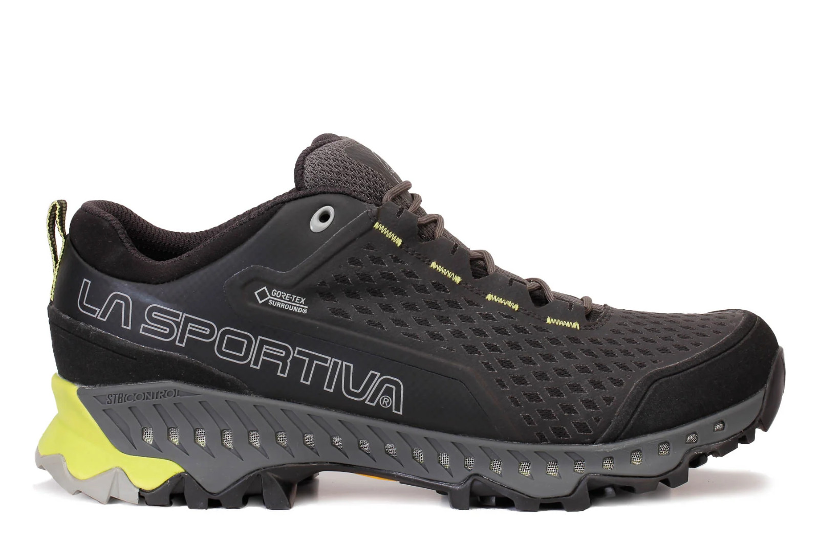 Zapatos de senderismo La Sportiva Spire GTX para hombre EE. UU. 12,5+, EUR 46,5, carbono/Apple 2023